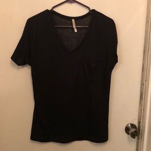 Black v neck t shirt
